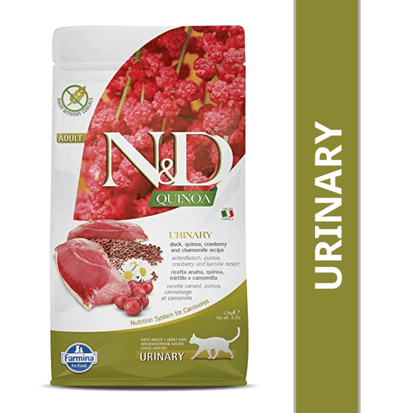 Farmina N&D Quinoa Duck Cranberry Chamomile Grain Free Urinary Adult Cat Dry Food