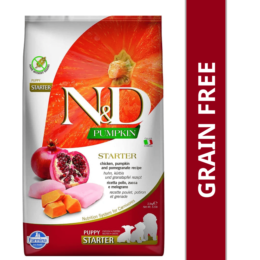 Farmina N&D Pumpkin Chicken & Pomegranate Grain Free Starter Puppy Dog Dry Food