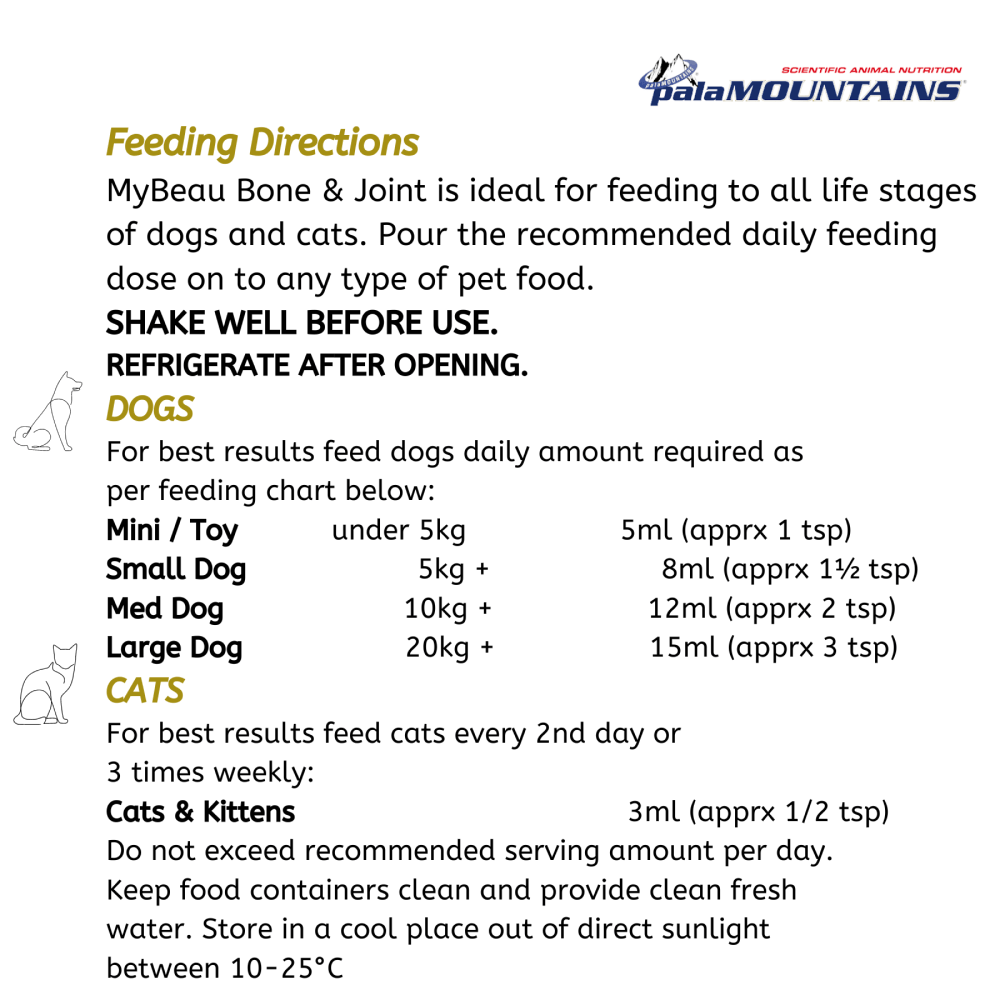 My Beau Vet Collection Bone & Joint Food Supplement with Meat & Garlic for Dogs & Cats Both-Health & Wellness My Beau