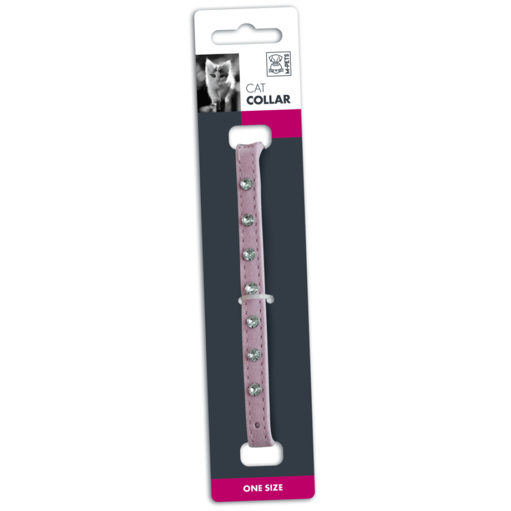 M Pets Diamond Collar for Cats (Pink)