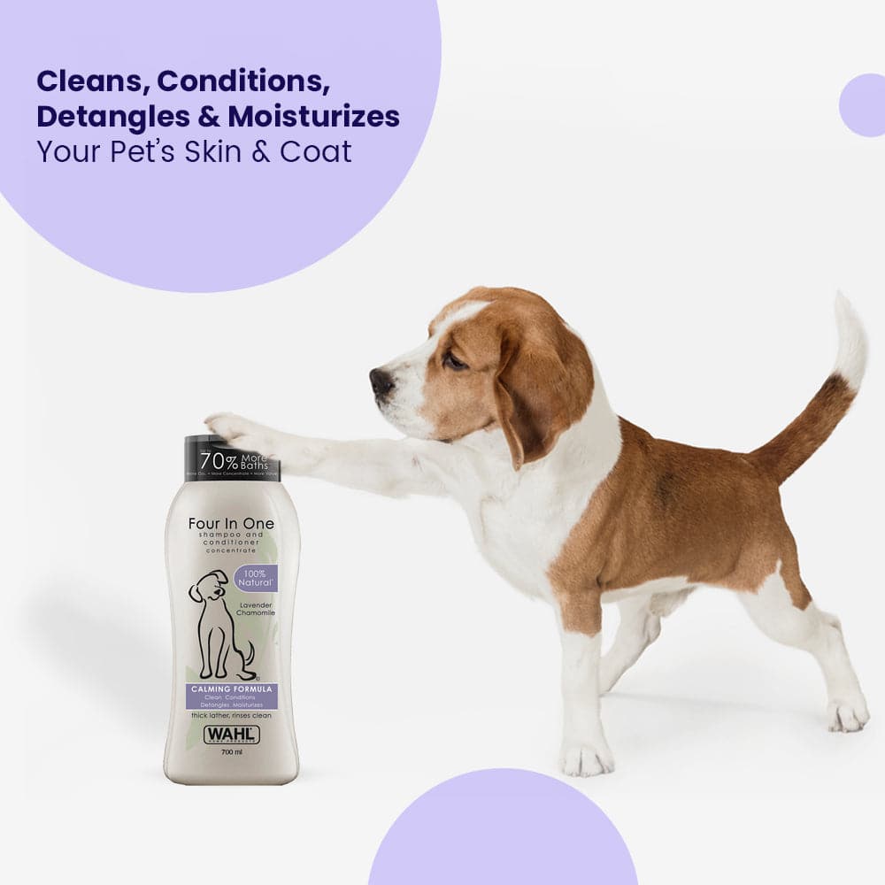 Wahl Four in One Lavender Chamomile Calming Shampoo for Dogs