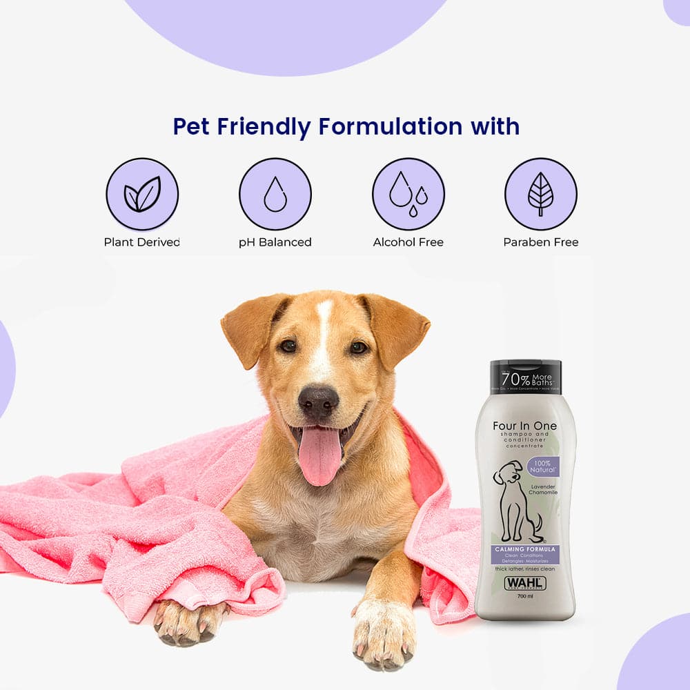 Wahl 4 in 1 Lavender Chamomile Calming Shampoo & Drools Absolute Vitamin Supplement Tablets Dog Combo Exclusive Combo Exclusive Combo