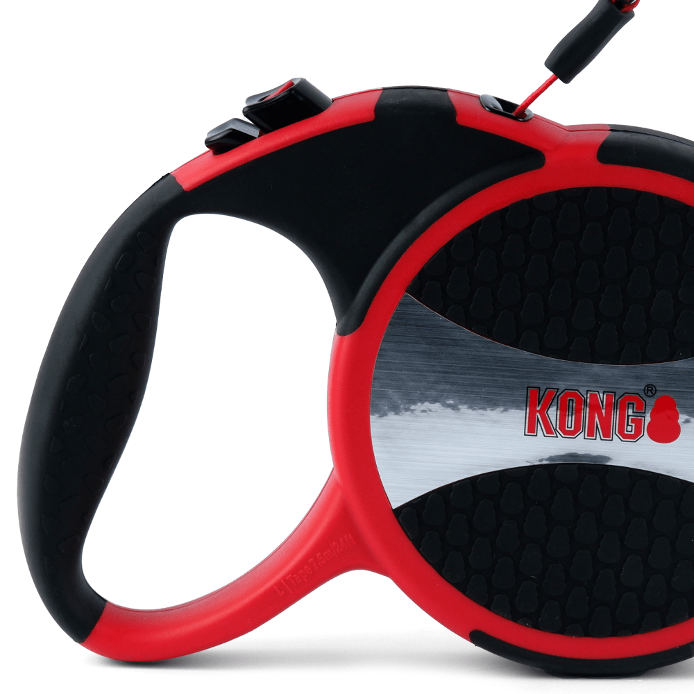 Kong Explore Retractable Leash for Dogs and Cats (Red)