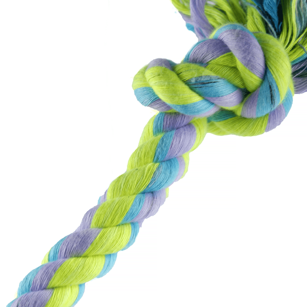 Kiki N Pooch 2 Knot Polyster Rope Toy for Dogs