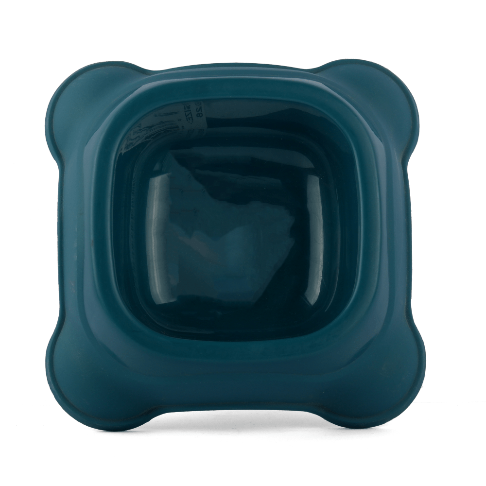 M Pets Plastic Single Bowl for Dogs (Green)