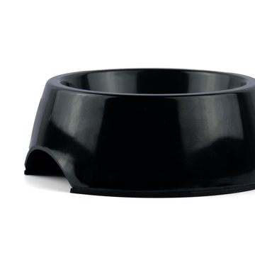 Basil Solid Color Melamine Bowl for Dogs and Cats (Black)