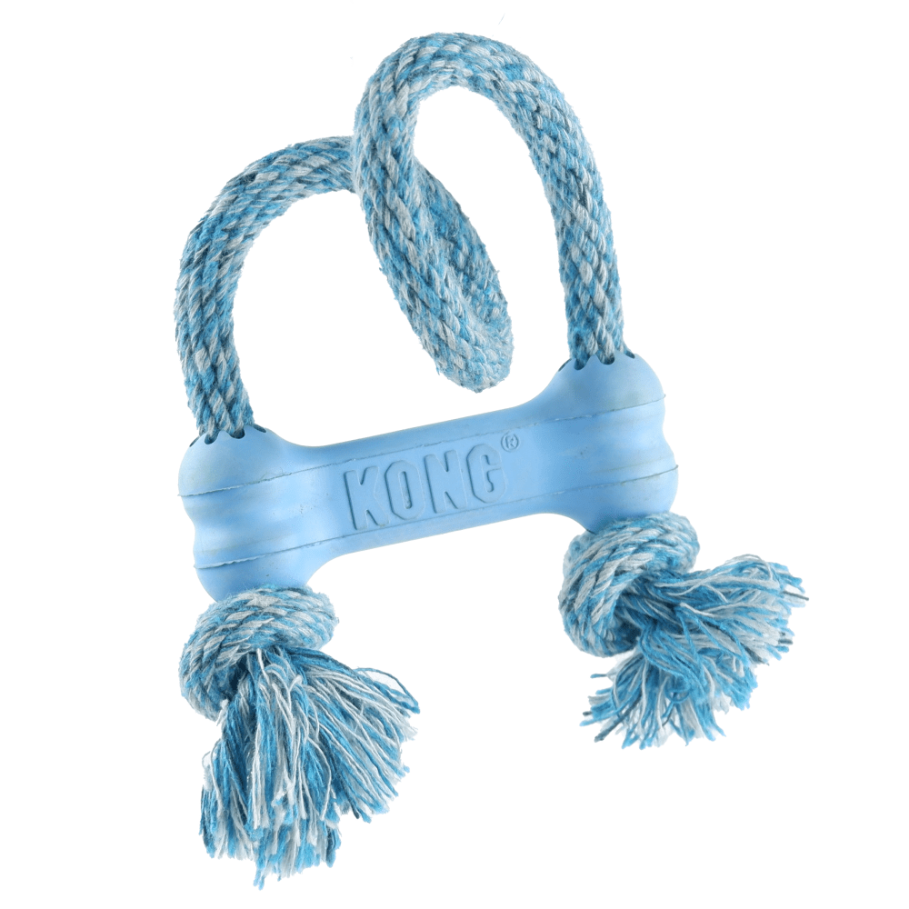 Kong Puppy Goodie Bone Toy with Rope for Dogs