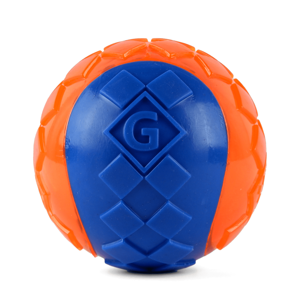 GiGwi Ball Squeaker Toy for Dogs (Blue/Orange)