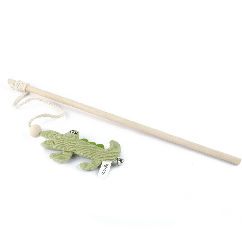 Barkbutler x Fofos Wand Crocodile Toy for Cats Cats-Toys Barkbutler