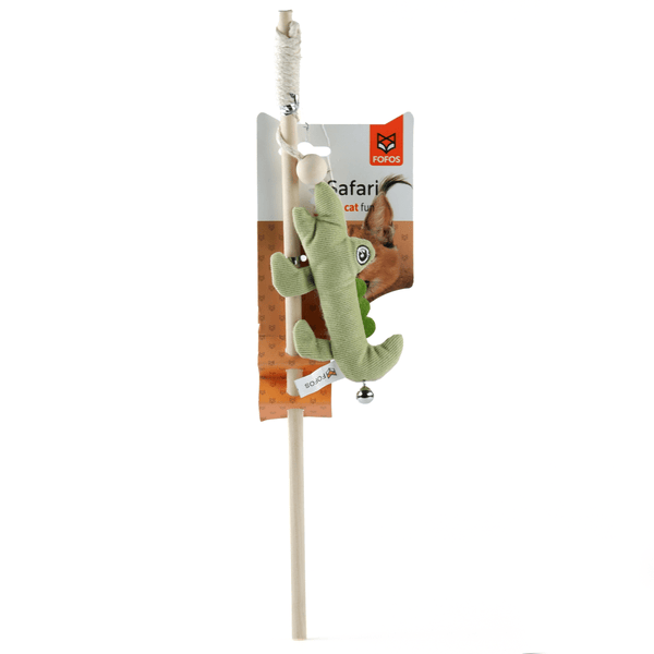 Barkbutler x Fofos Wand Crocodile Toy for Cats