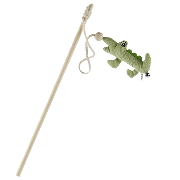 Barkbutler x Fofos Wand Crocodile Toy for Cats