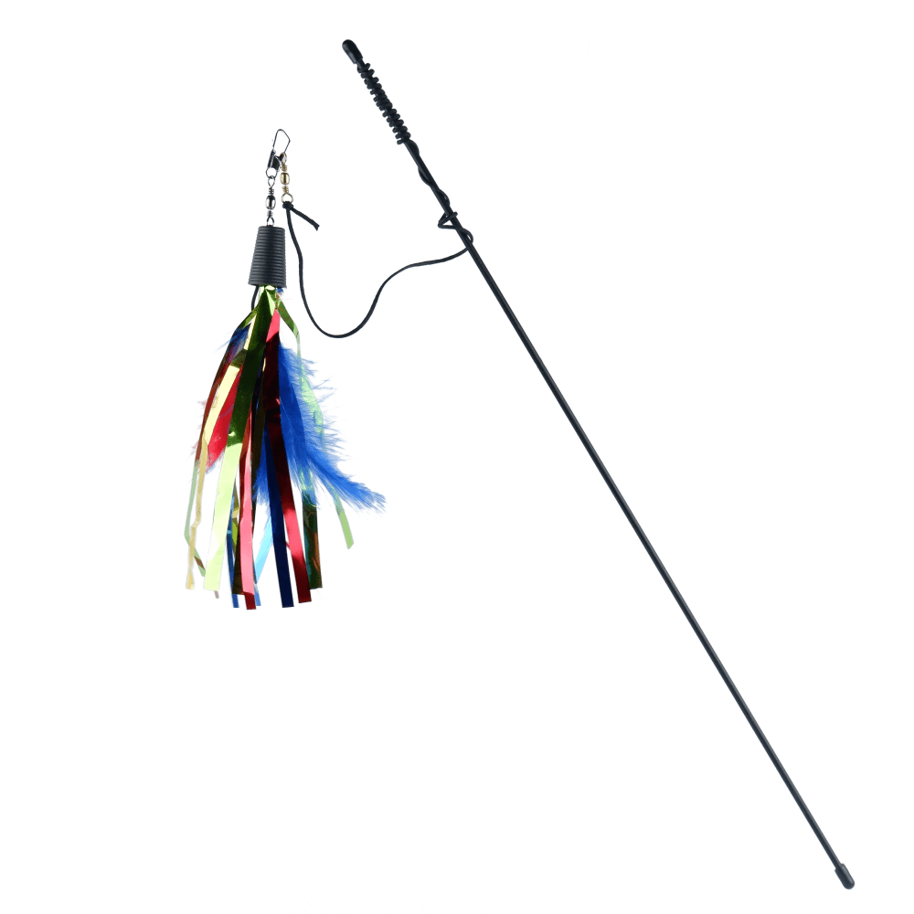 Basil Cat Teaser with Feathers & Bell for Cats Cats-Toys Basil 25cm