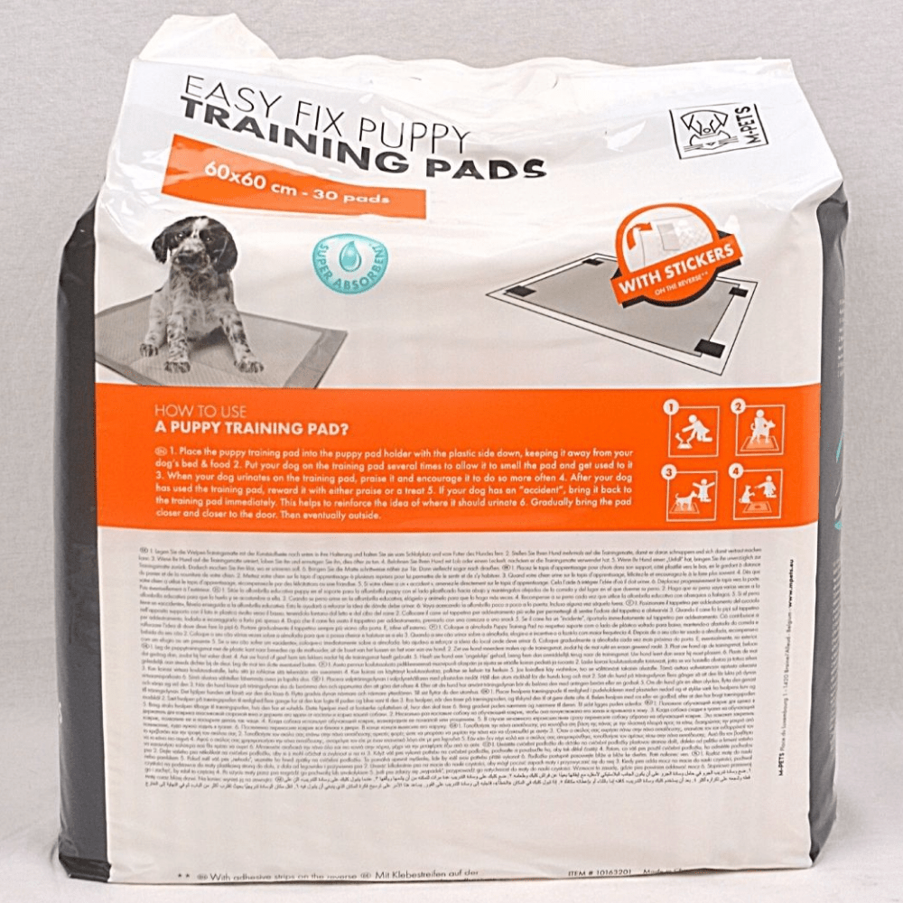 M Pets Easy Fix Puppy Training Pads With Stickers for Dogs (90x60cm) Dogs-Health & Wellness M Pets