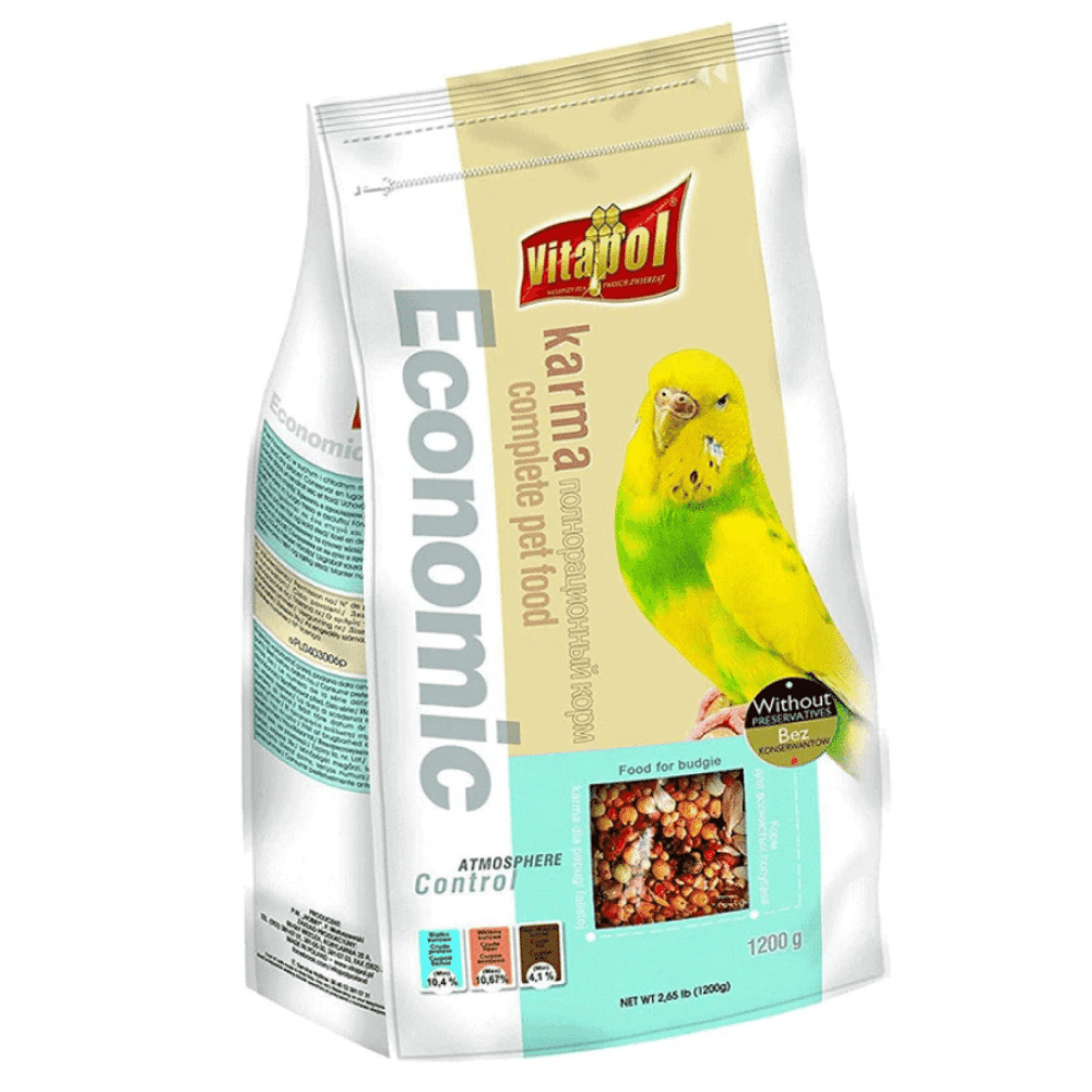 Vitapol Economic Food for Budgies Birds Vitapol 1.2kg