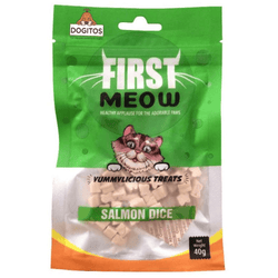 First Meow Salmon Dice Cat Treat