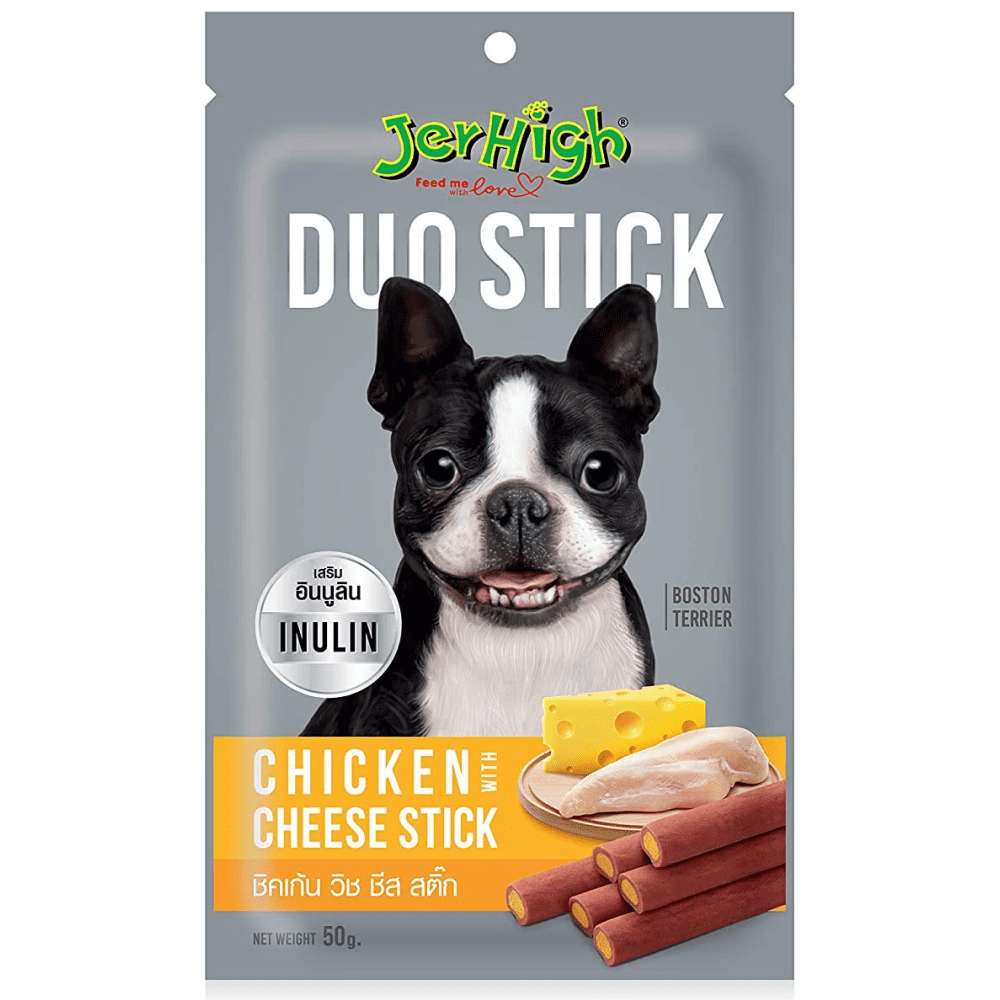 JerHigh Chicken And Cheese Duo Stick Dog Treat