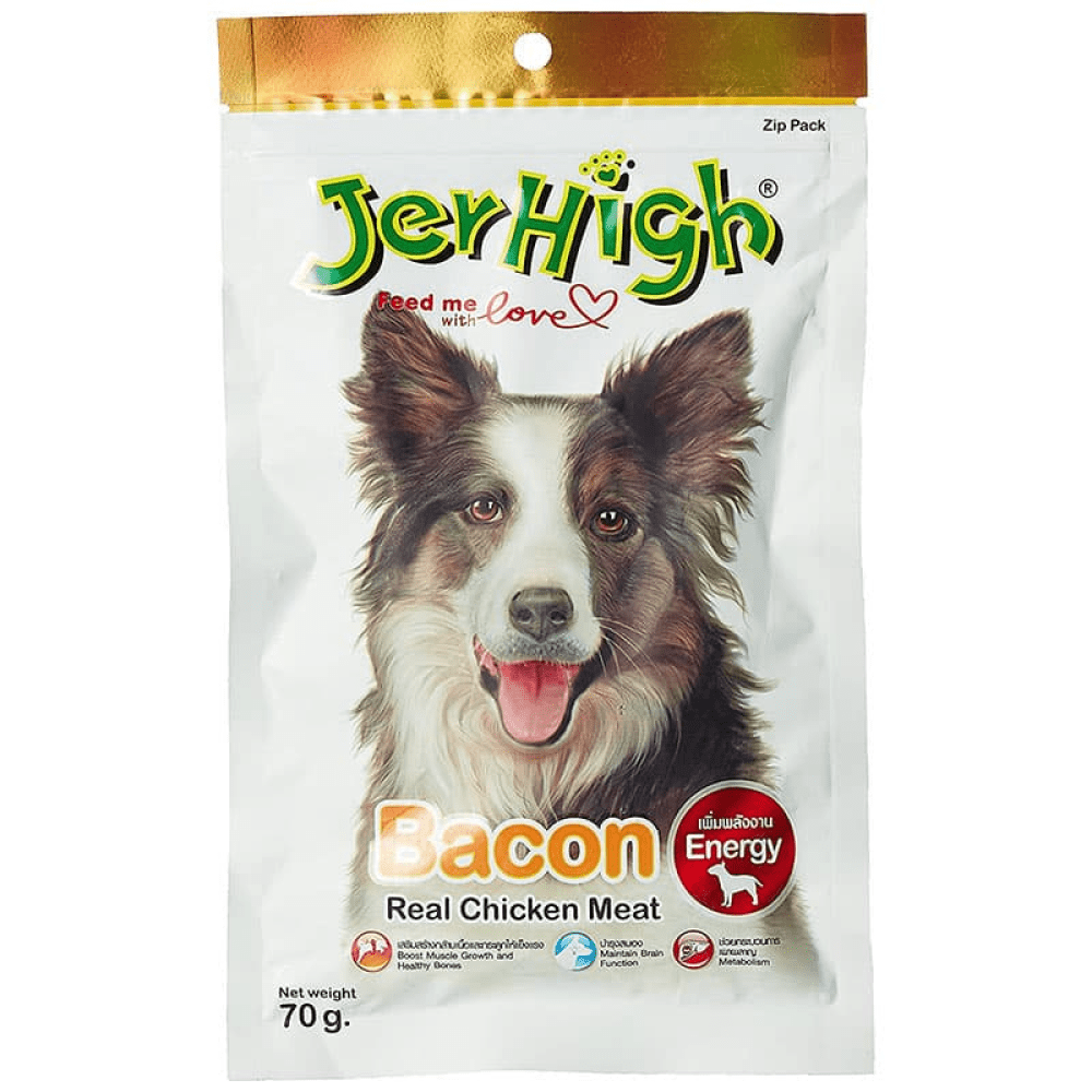 JerHigh Chicken Bacon Dog Treat (Limited Shelf Life) Dog Treats + Others Jerhigh 70g