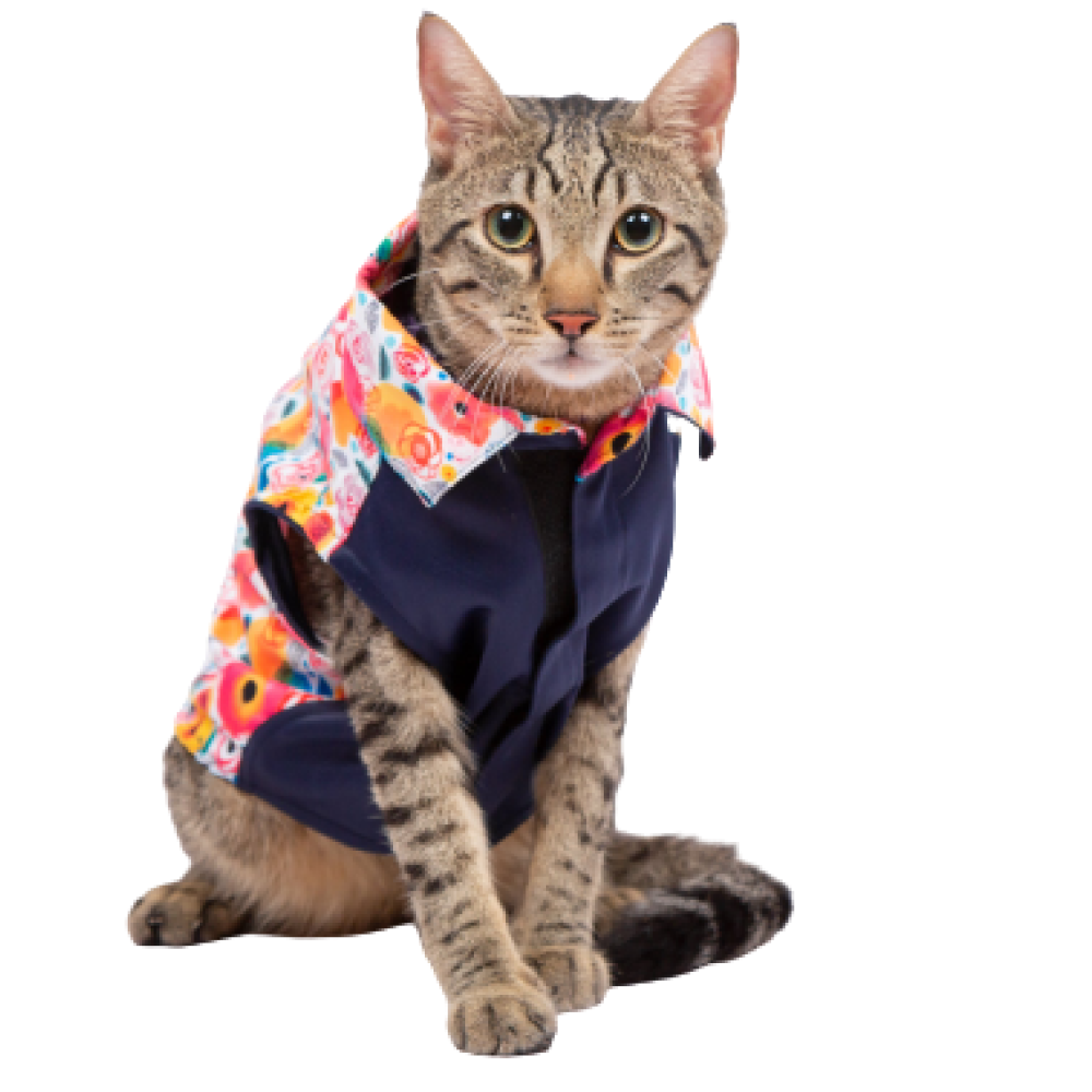 Up4pets Autumn Flower Polyester Fleece Jackets For Pets