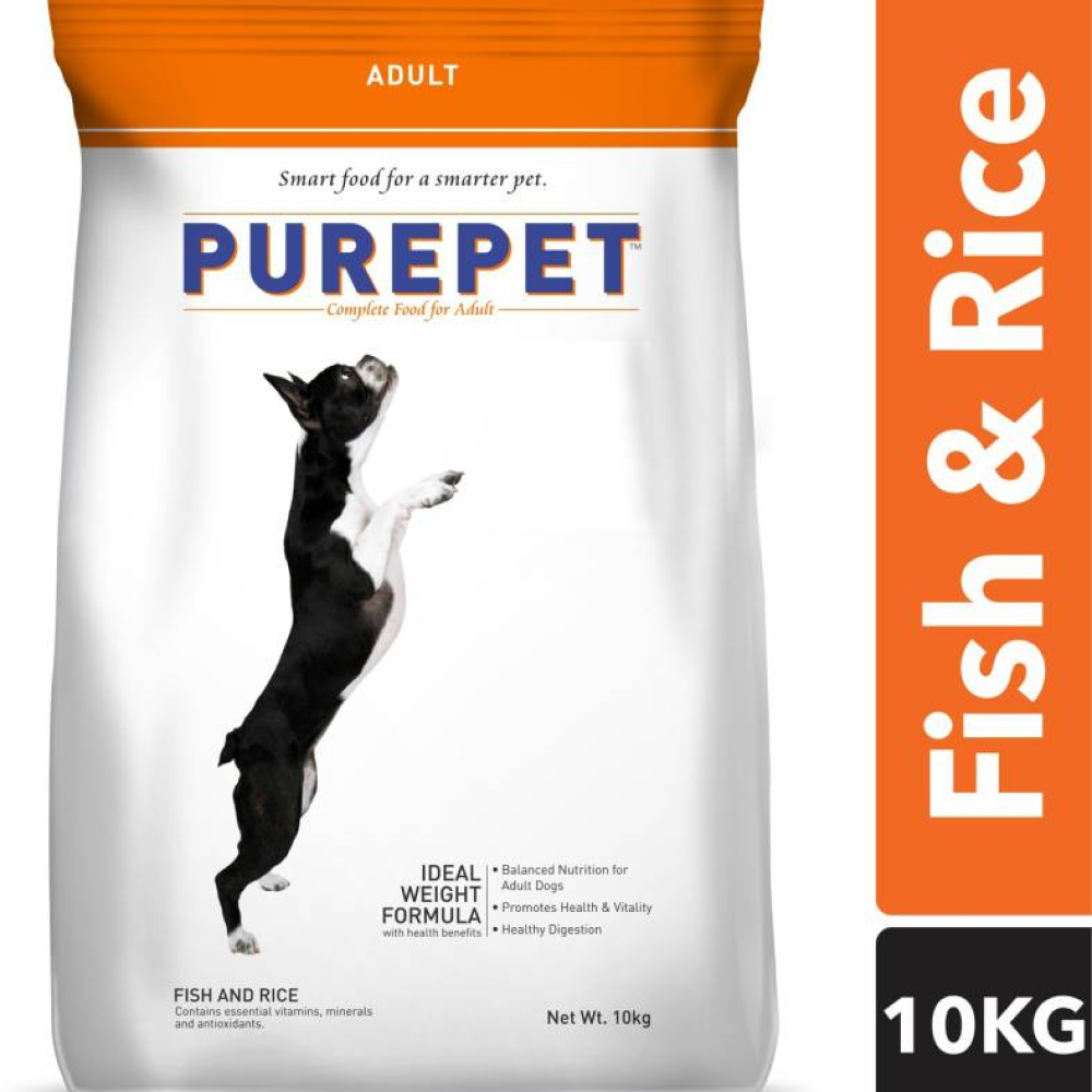 Purepet Fish & Rice Adult Dog Dry Food