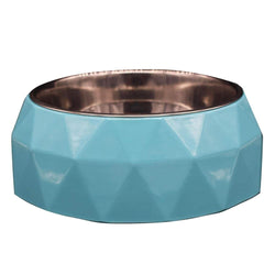 Peetara Diamond Designer Melamine Bowl for Dogs and Cats (Sky Blue)
