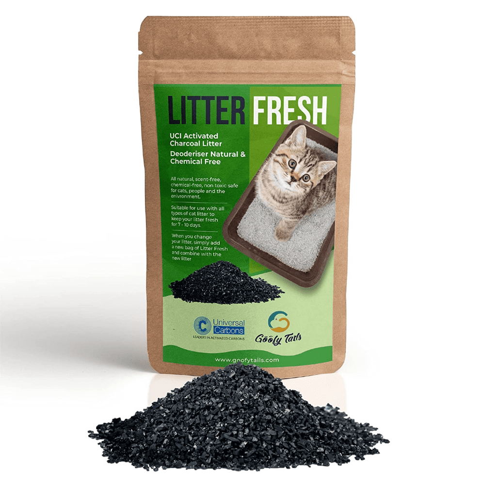 Goofy Tails Litter Fresh with UCI Activated Charcoal Litter Deoderiser for Cats