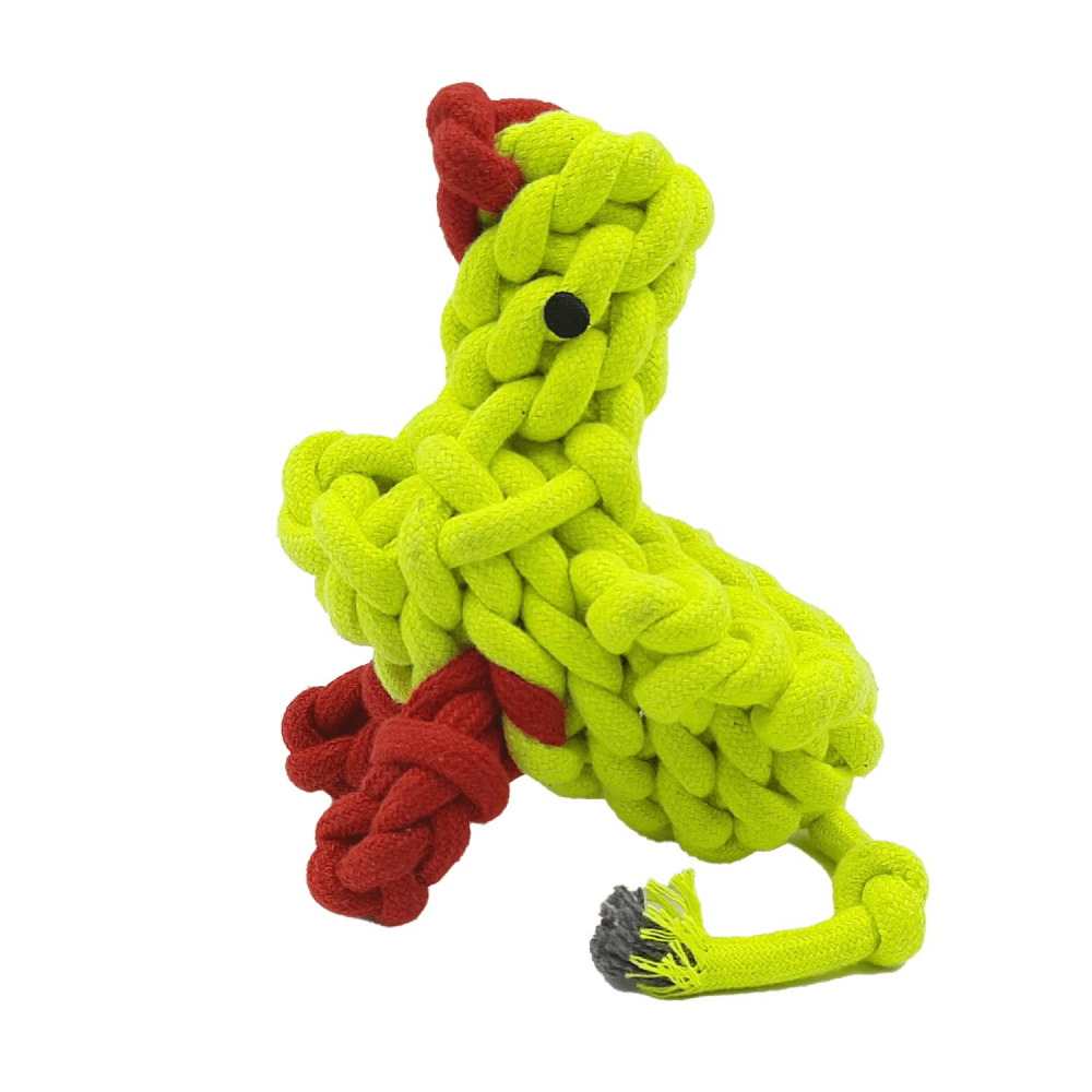 Dogitos Cotton Chicken Shaped Rope Toy for Dogs