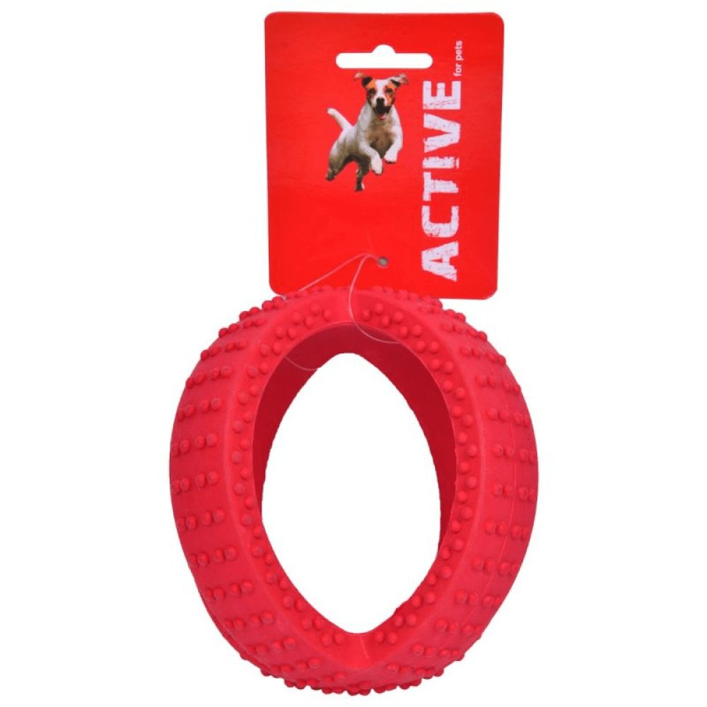 Glenand Active Rubber Dental Cross Ball Toy for Dogs