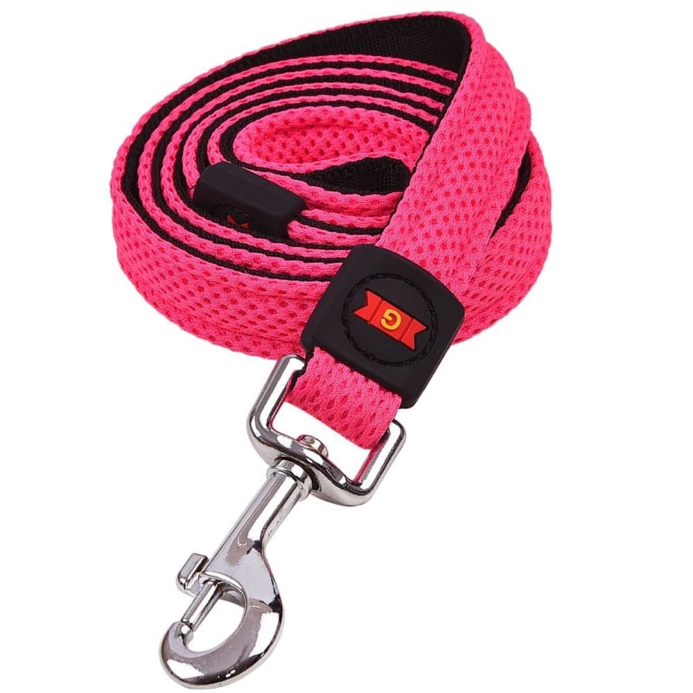 Glenand Nylon Mesh Leash for Dogs (Pink)