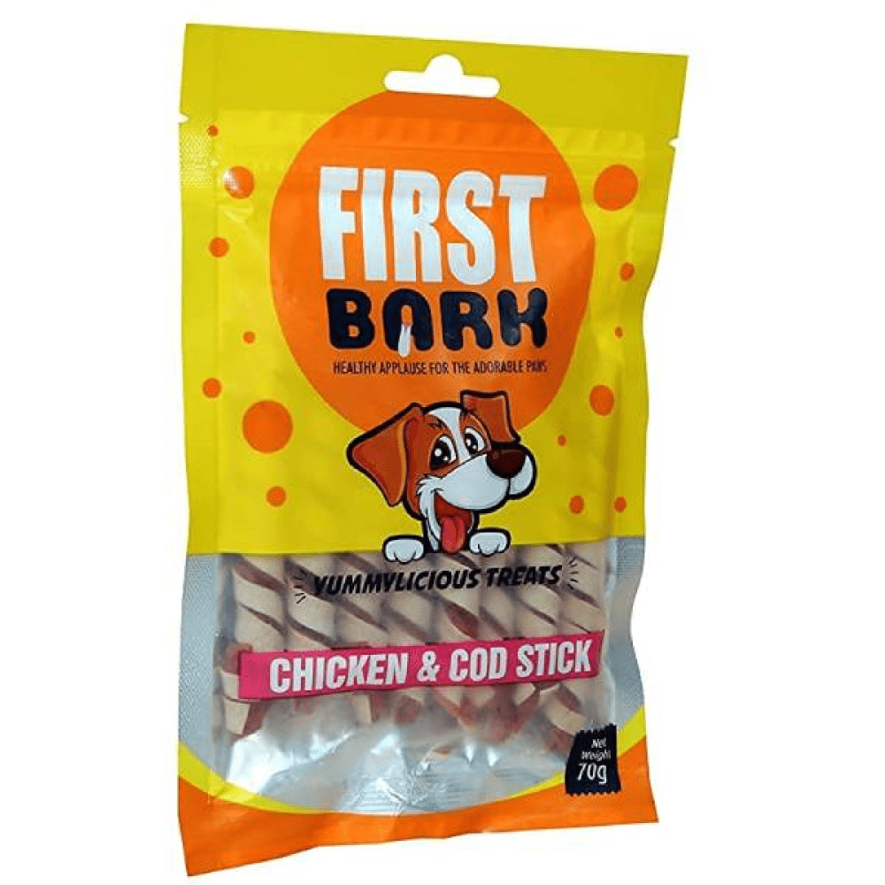 First Bark Chicken Cod Stick Dog Treats