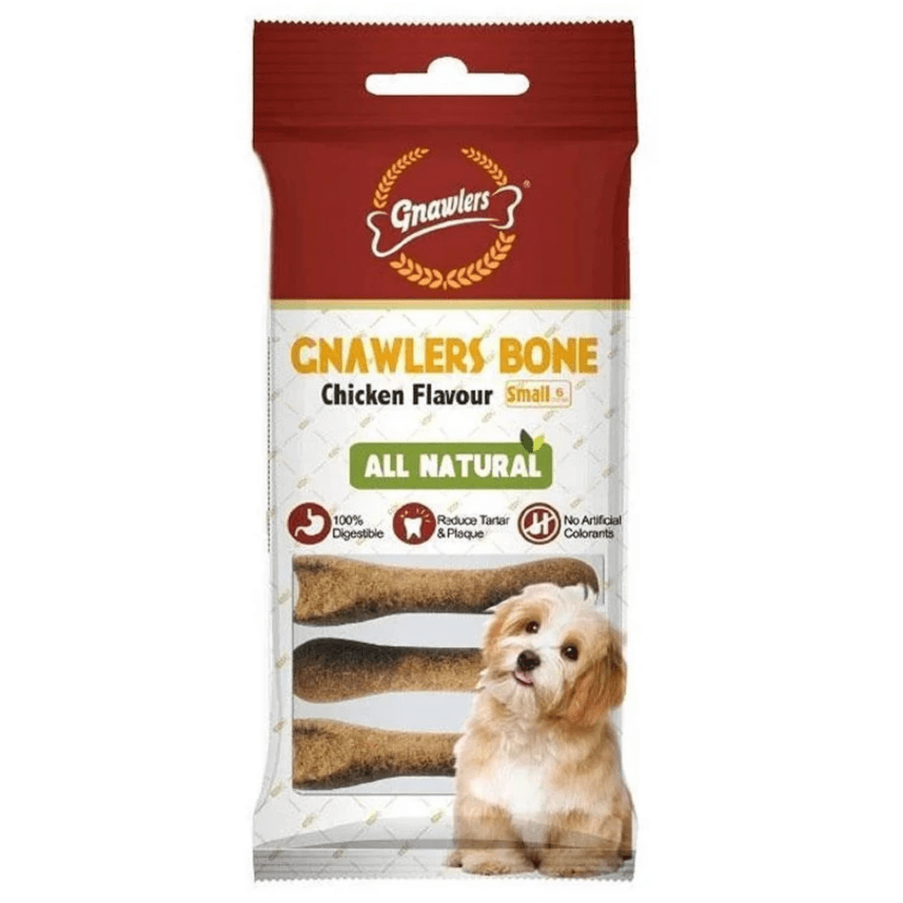 Gnawlers Chicken Bone Dog Treats (3 inch)