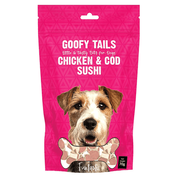 Goofy Tails Chicken & Cod Sushi Dog Treats