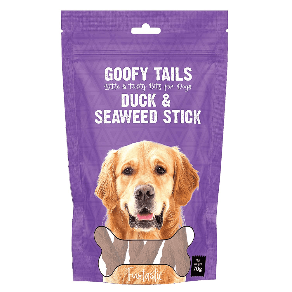 Goofy Tails Duck & Seaweed Stick Dog Treats