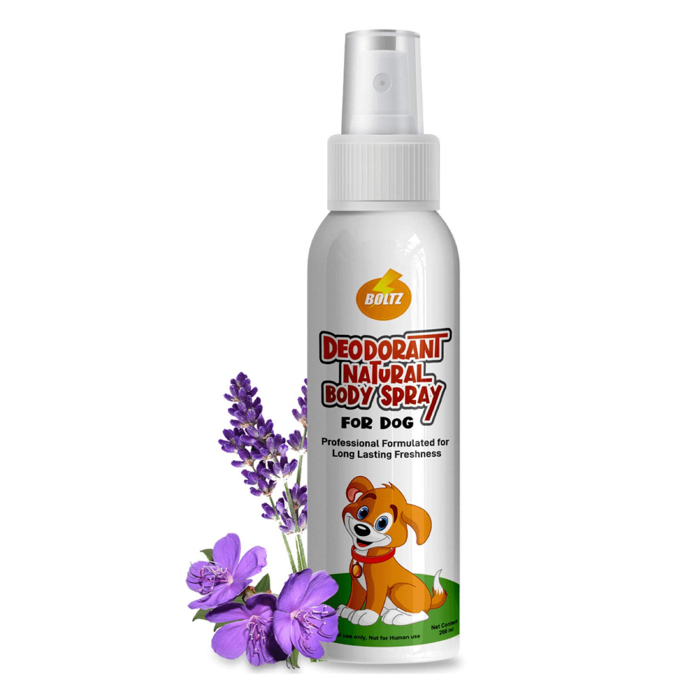Boltz Body Spray Perfume Deodorizers and Cracked and Chapped Paw Cream for Dogs Combo