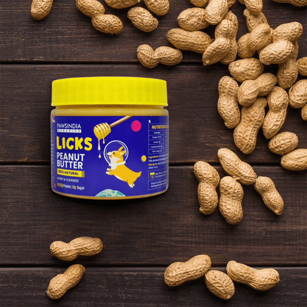 Pawsindia Organics Licks Peanut Butter for Dogs