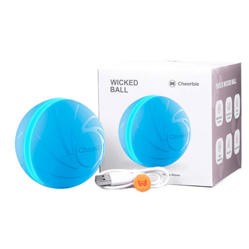 Cheerble Wicked Ball Interactive Toy for Dogs (Blue)