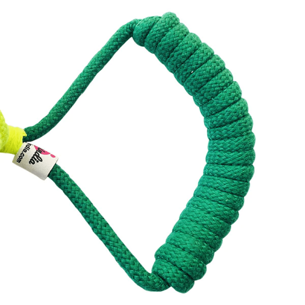 Pawsindia Tug of War Rope Toy for Dogs (Green)