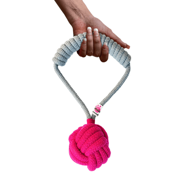 Pawsindia Tug of War Rope Toy for Dogs (Grey)