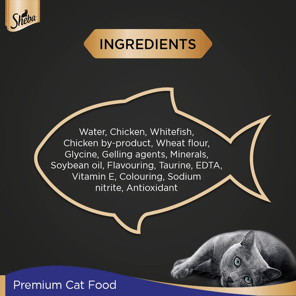 Me O Tuna & Sardine in Jelly Kitten and Sheba Chicken Loaf Rich Premium Adult Fine Cat Wet Food Combo