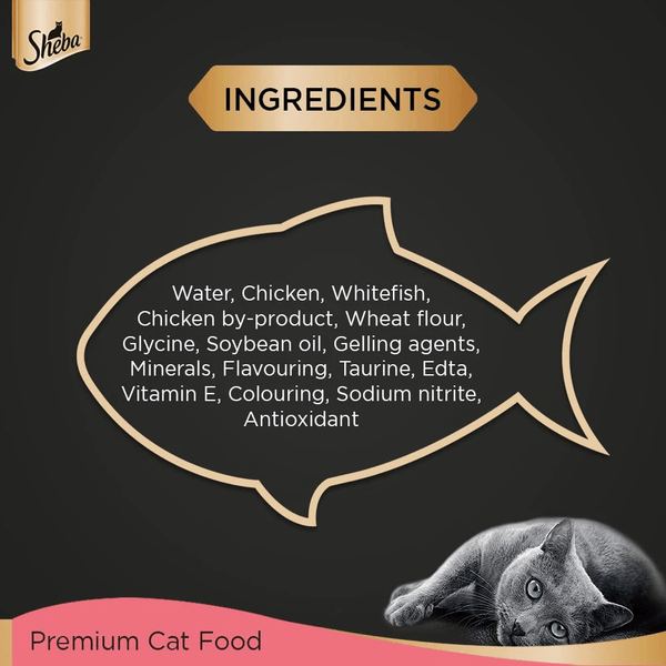 Me O Tuna & Sardine in Jelly and Sheba Chicken Loaf Rich Premium Kitten (2 to 12 Months) Fine Cat Wet Food Combo