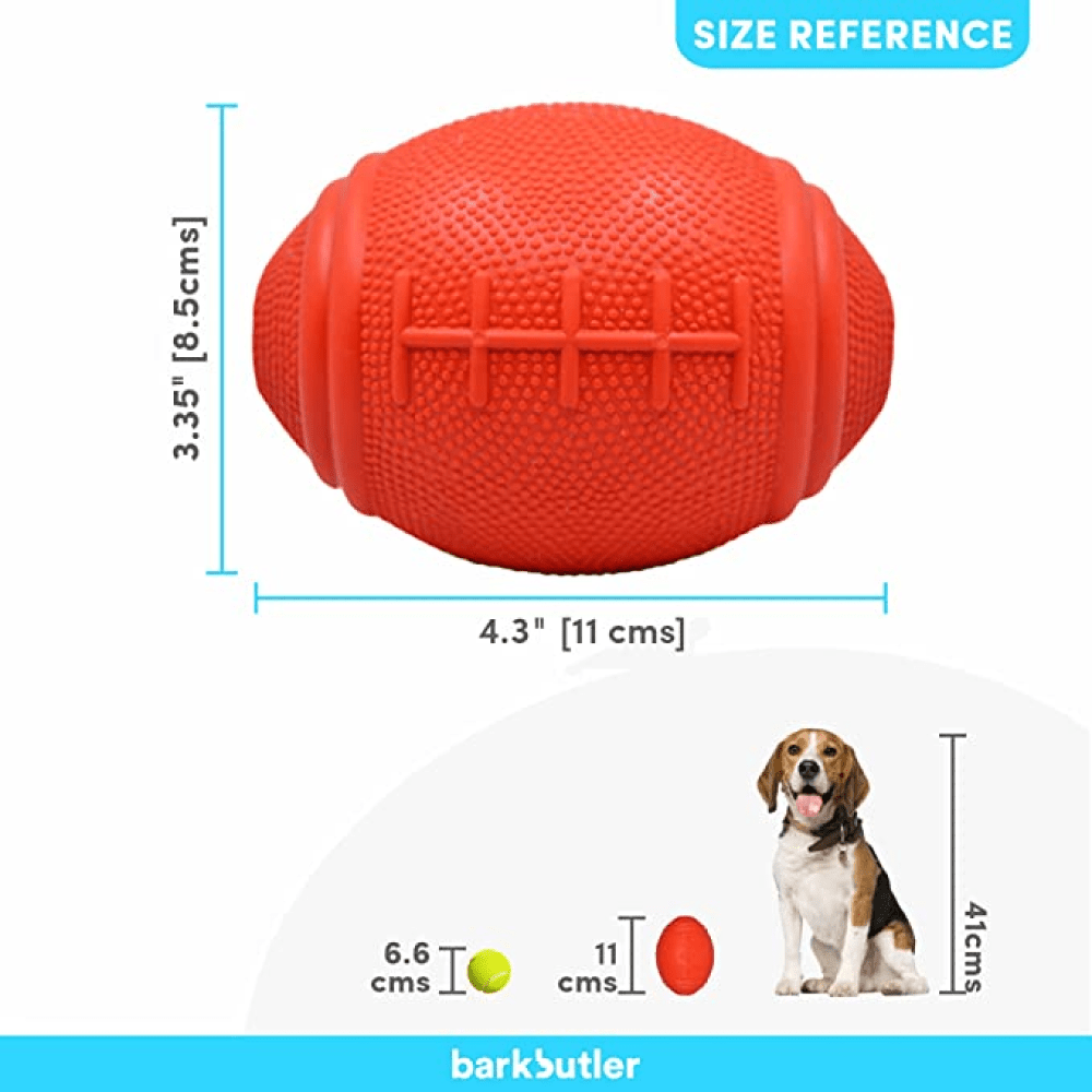 Barkbutler Just a Football Chew Toy for Dogs