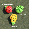 Fofos Fruity Bites Treat Dispensing Strawberry Toy for Dogs