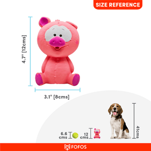 Fofos Latex Bi Small Pig Toy for Dogs