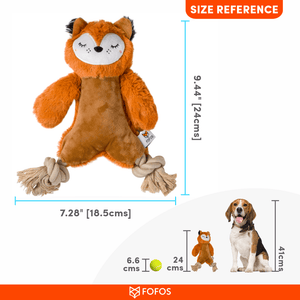 Fofos Ropeleg Plush Bear Toy for Dogs | For Medium Chewers