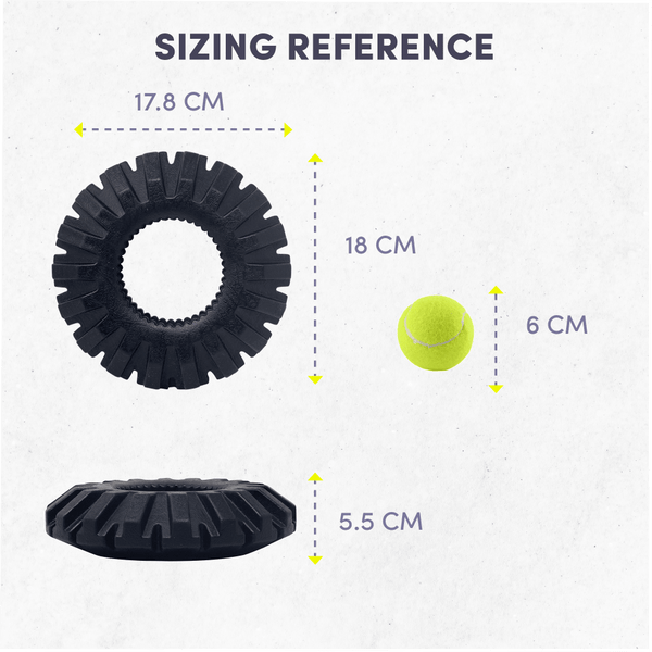 Barkbutler x Fofos Tyre Toy for Dogs