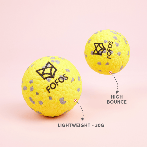Barkbutler x Fofos Super Bounce Chew Ball for Dogs (Yellow) | For Aggressive Chewers