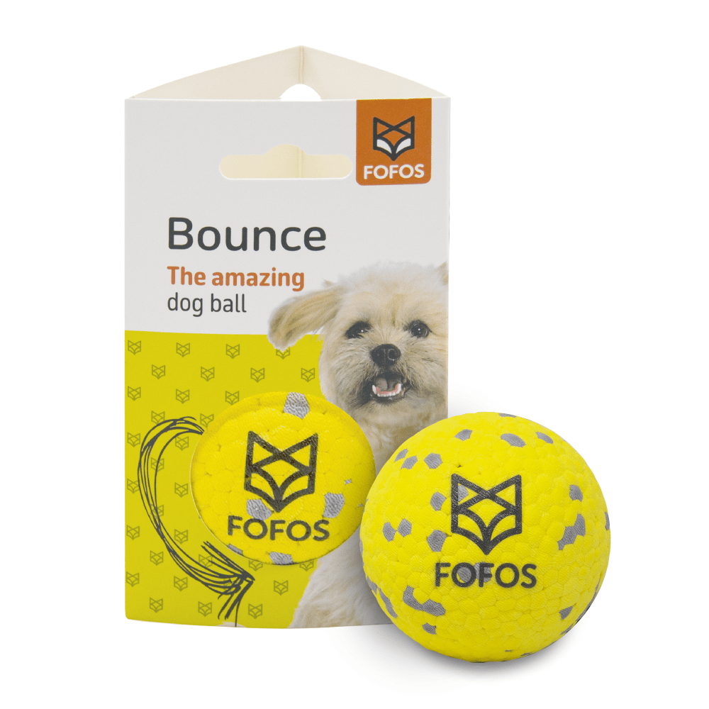 Barkbutler x Fofos Super Bounce Chew Ball for Dogs (Yellow) | For Aggressive Chewers Dogs-Toys Barkbutler S