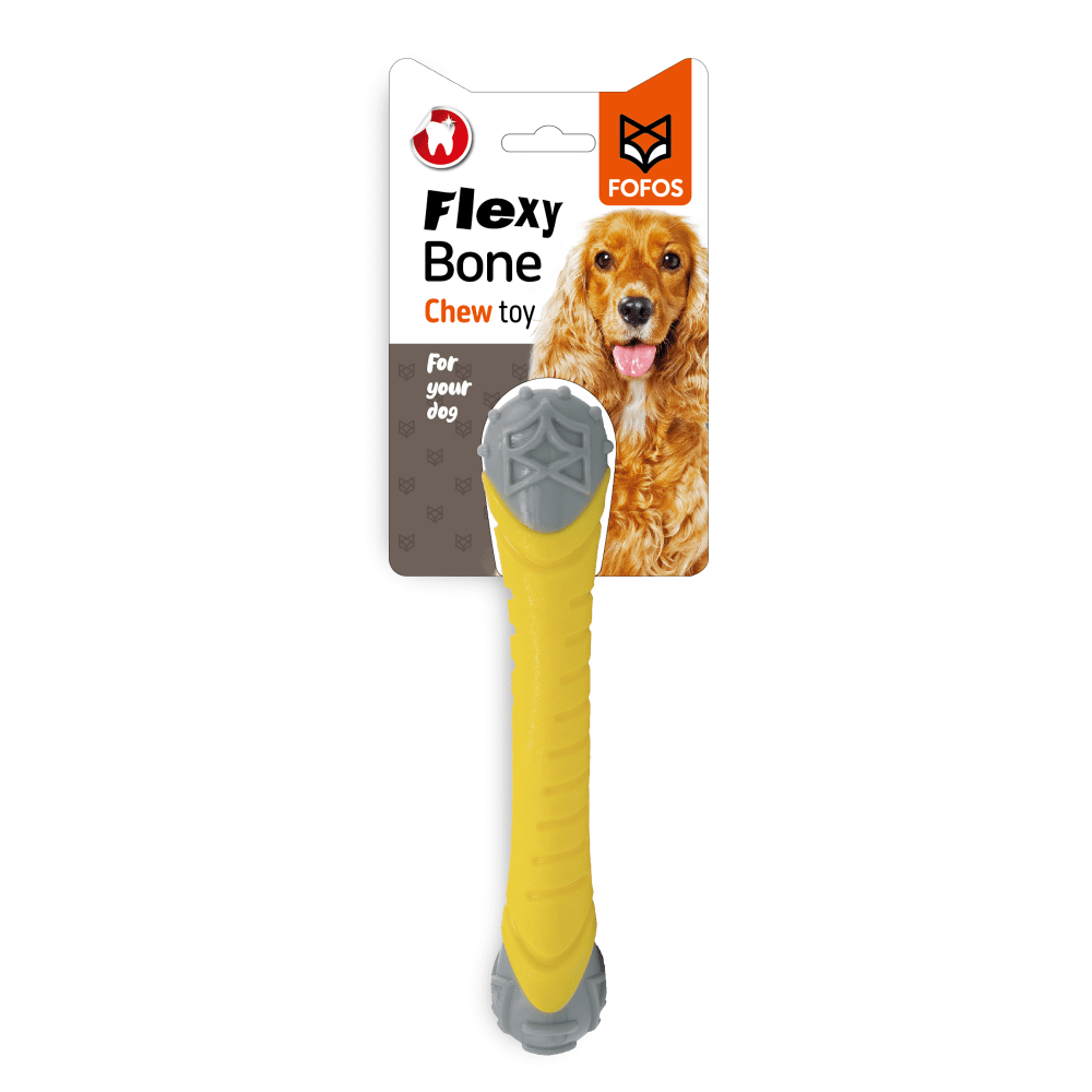 Barkbutler Fofos Flexy Bone Chew Toy for Dogs