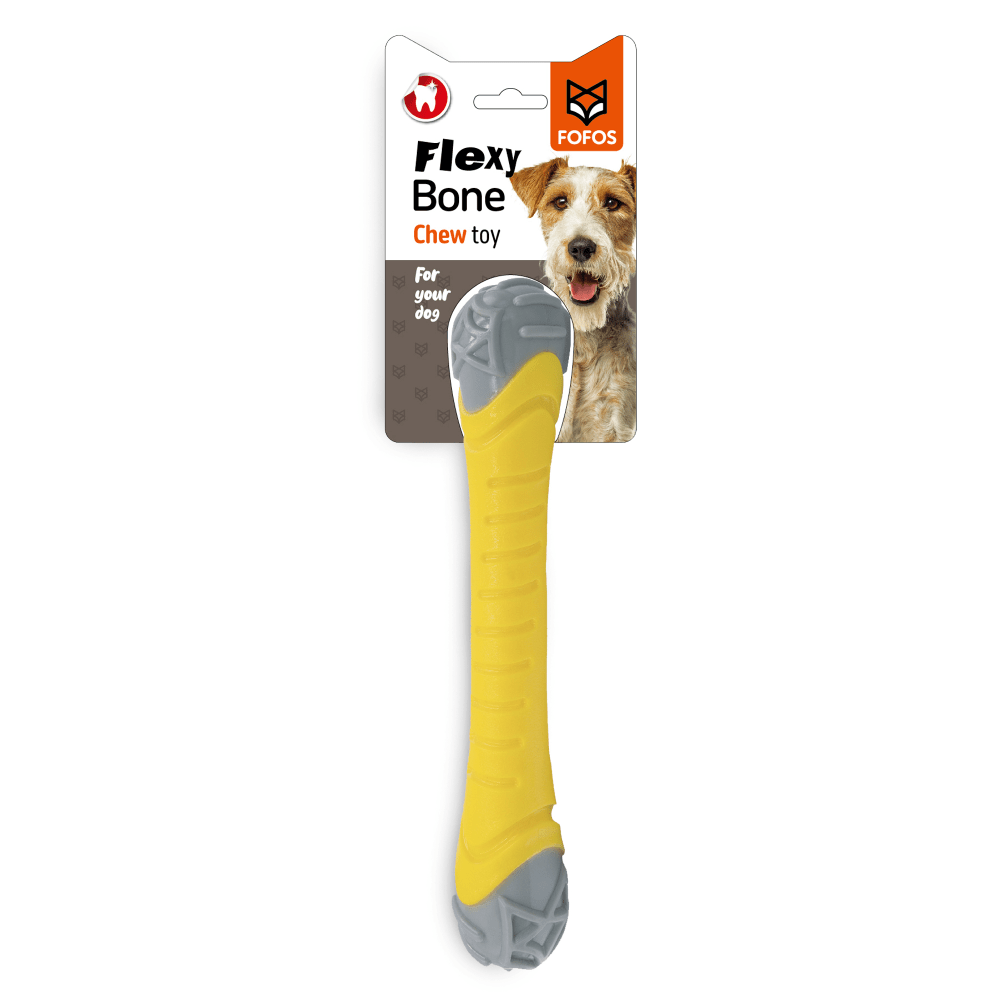 Barkbutler Fofos Flexy Bone Chew Toy for Dogs