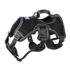 Whoof Whoof Full Body Three Layer Belt Harness fpr Dogs (Black)