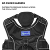 Whoof Whoof Full Body Three Layer Belt Harness fpr Dogs (Black)
